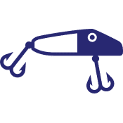 Coastal Charters - Fishing Lure Icon